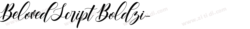 BelovedScript Boldzi字体转换